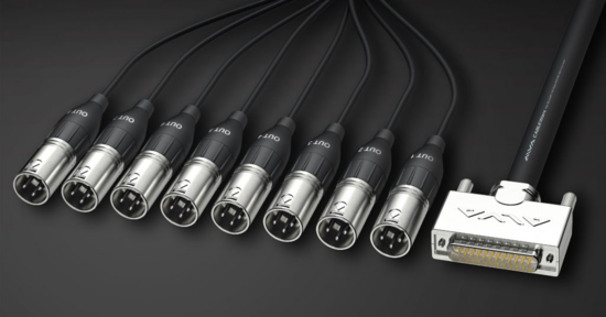 Cable Sub-D 25 <> 8x XLR male 3m