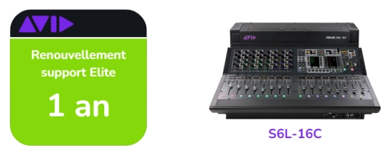 Renouvellement support Elite Live de 1 ans pour S6L-16C