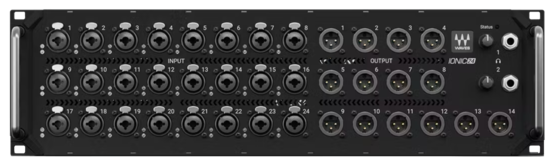 Rack de scène 24/18 I/O + 3 AES 