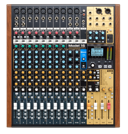 Console mixage 16 voies avec enregistreur multipiste Tascam