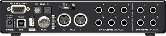 Fireface-Interface audio USB, 40 canaux, 192 kHz RME