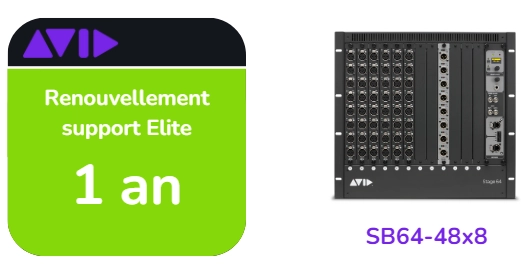Renouvellement support Elite Live de 1 ans pour SB64-48x8