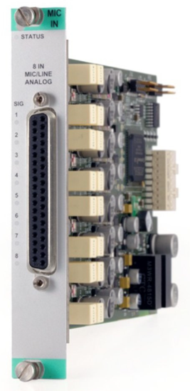 Carte 8 entrées mic/ligne D37 pour console Calrec