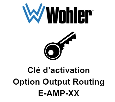 Option Output Routing pour moniteurs Wohler sauf e-AMP1-xxM