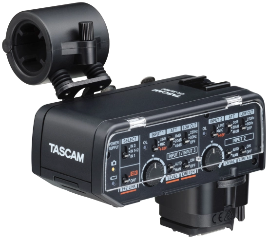 Adaptateur XLR/MIC Tascam pour Camera Canon DSLR 