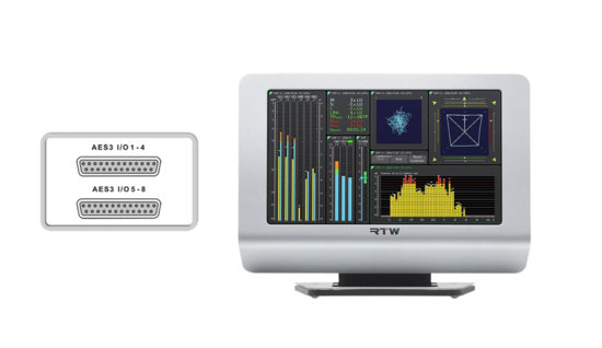 Moniteur TM9 RTW, 8xIn AES via Sub-D, inclut licences 2, 3 et 5 :