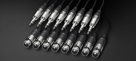 Cable 8x TRS 6,35 <> 8x XLR femelle 5m
