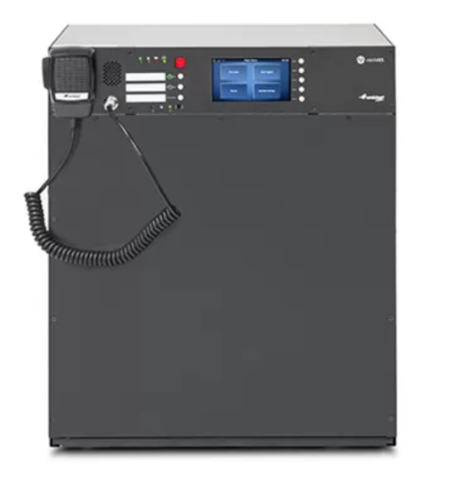 Coffret EN 54 tout en un, 8 lig. HP, 2x320W, LCD-AM-miniVES 4002 L