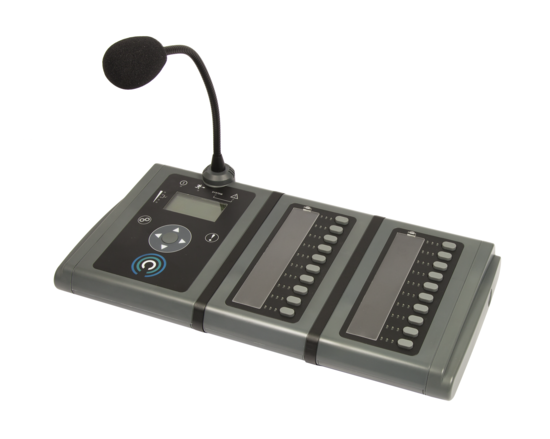 NS Microphone d'annonce col de cygne + 20 sélections, analogique