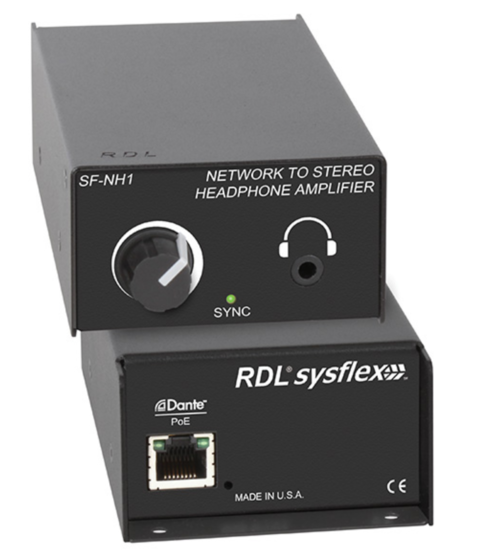 Amplificateur casque 2 canaux DANTE - RDL SF-NH1