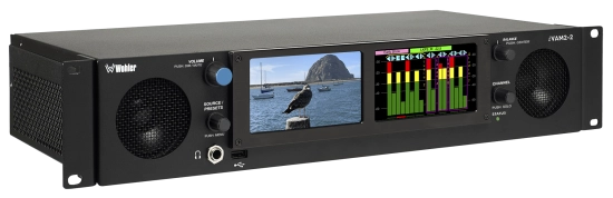 Moniteur Audio/Video 2 écran 2U, 16CH dual input, 3G/HD/SD-SDI Wohler