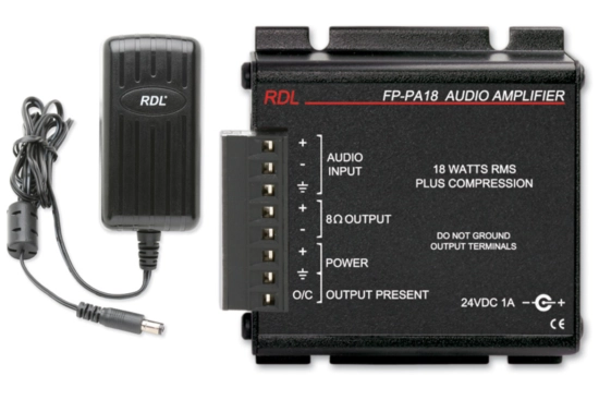 Amplificateur Audio Mono 18 W - RDL FP-PA18X