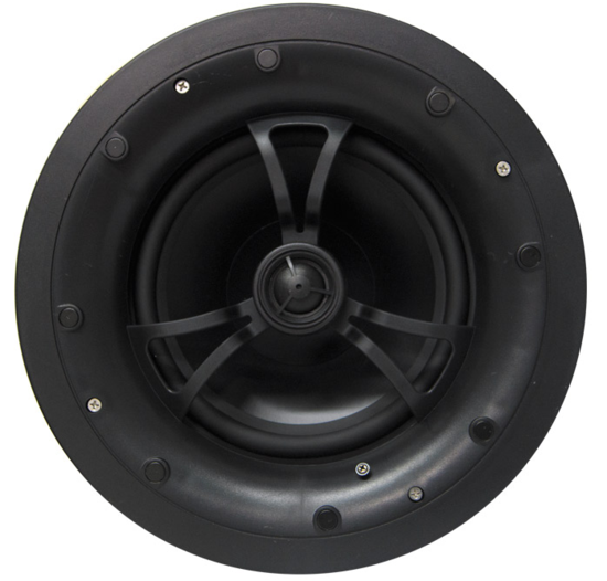 Plafonnier 2 voies, LF 8 pouces + tweeter, 40 W/8 Ohms-100 V, blanc