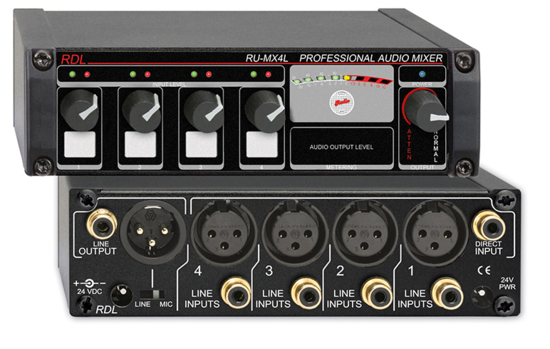 Mélangeur 4 canaux - RDL RU-MX4L