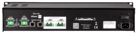 Matrice amplifiée 4x250W/4Ohms, 4x8+4x4 DANTE DSP. DA-INTEGRAL-MA1004