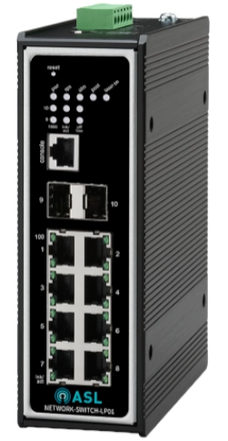 Switch réseau 8 ports - EN 54-16 - 2 x SFP