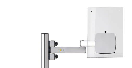 Porte documents A4 en plexi, fixation (sans bras Mika) Yellowtec