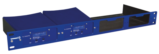 Support rack 19 pouces 1U pour 4 modules BlueLine - WORK BL AR 19