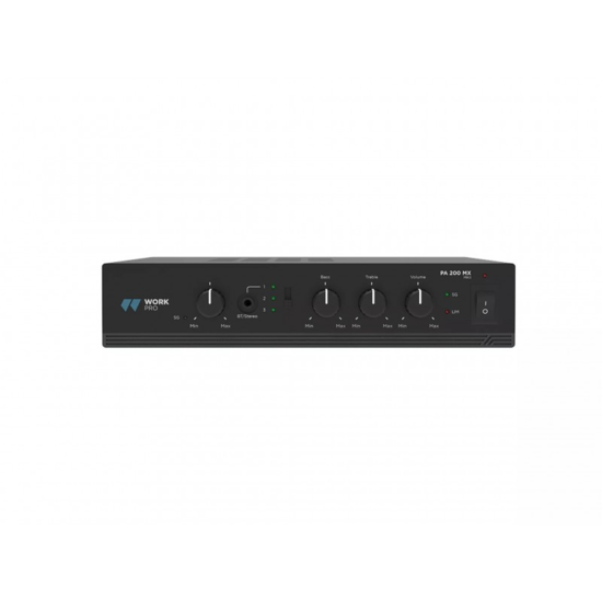 Amplificateur mélangeur 2x100W 8 Ohms 200W/100V - Mic Line Bluetooth