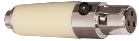 Adaptateur mini-jack femelle à vis vers mini XLR 3, beige