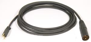 GXK313/60M - Câble adaptateur XLR mâle 60 cm noir Ghielmetti