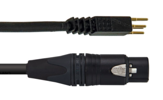 GXK313/90F - Câble adaptateur XLR femelle 90 cm noir Ghielmetti