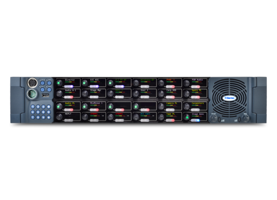 V-Series New IrisX panel 2RU 24 Rotary XLR4 Clearcom
