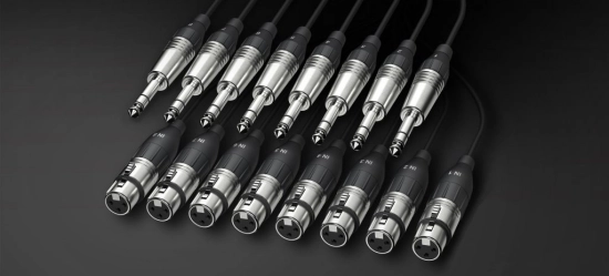 Cable 8x TRS 6,35 <> 8x XLR femelle 5m