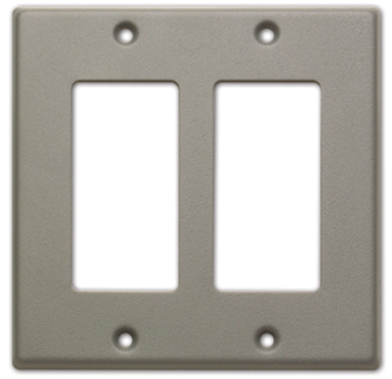 Couvercle enjoliveur double poste gris - RDL CP-2G