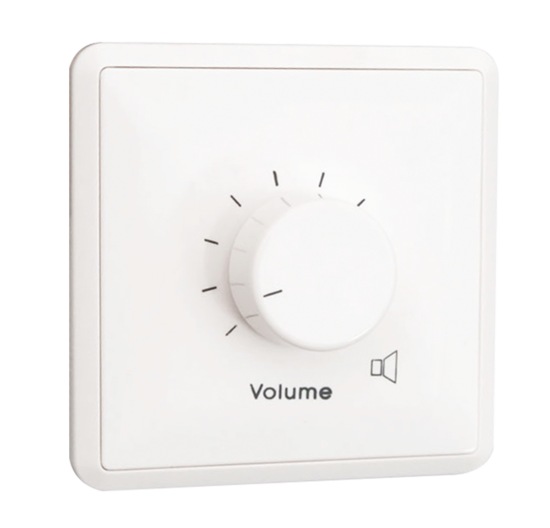 Contrôleur mural de volume par 10 pas de 3dB -max 2x25W/4Ohms 
