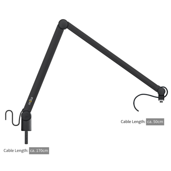 Bras support micro Mika noir (107,5 cm) XL, Yellowtec