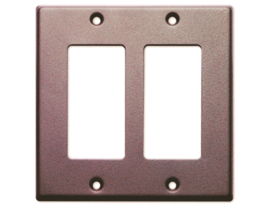 Couvercle enjoliveur double poste aluminium - RDL CP-2S