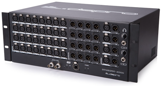 Rack de scène 32x16 + 8 x IO AES