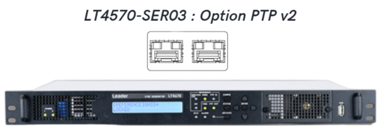 Option PTPv2 double sorties SFP pour LT4670 Leader