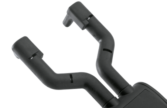 Support mural noir pour guitare et basse