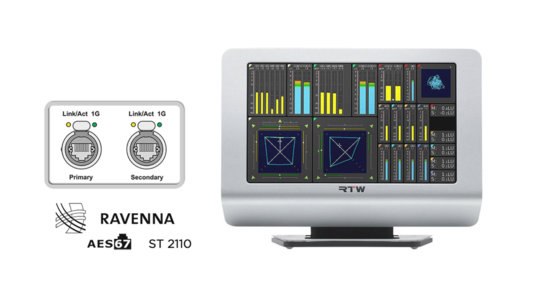 Moniteur RTW TM9, AoIP, 32ch Ravenna/AES67/2110 (version de base)