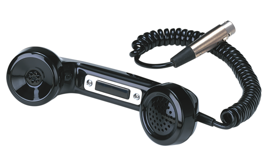 Combiné type Téléphone version noire - Clear-Com HS-6