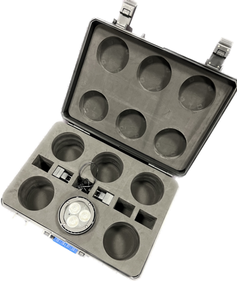 ALCOR - 3X20W RGBL IP65 - Conditionné en ABS case de 6