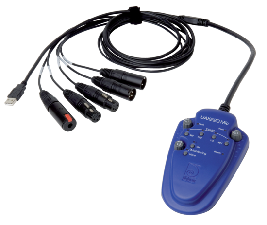 Interface stereo, prise casque et micro Digigram