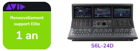 Renouvellement support Elite Live de 1 ans pour S6L-24D