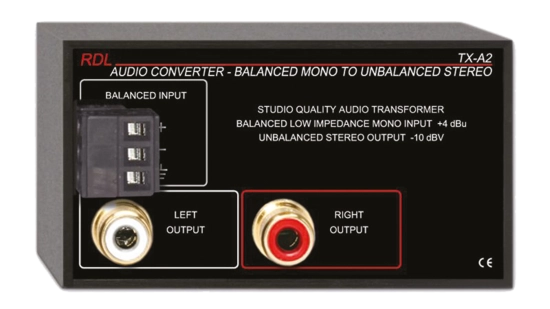 Convertisseur Audio - RDL TX-A2