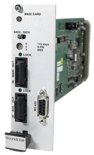 Carte Vi local rack - MADI optique