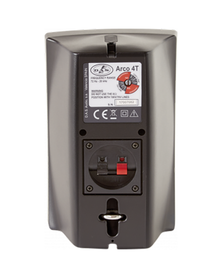 Enceinte passive 2 voies. Basse impétance/100V. Noire. DAS ARCO-4-T