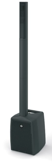 Système amplifié colonne + sub 1000 W mixeur intégré + housses, Noir