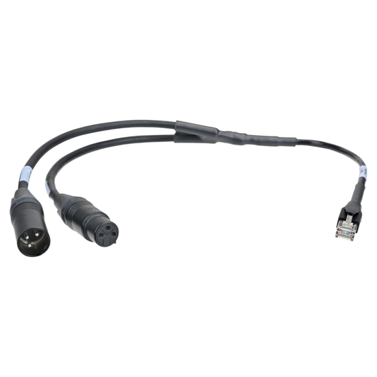 Adaptateur 4 fils RJ45 vers XLR3M/F compatible Clearcom 