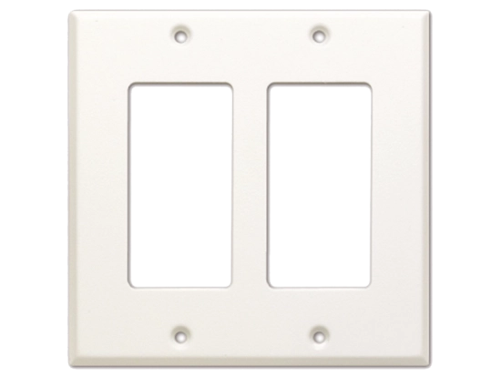 Couvercle enjoliveur double poste blanc - RDL CP-2