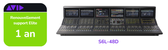 Renouvellement support Elite Live de 1 ans pour S6L-48D