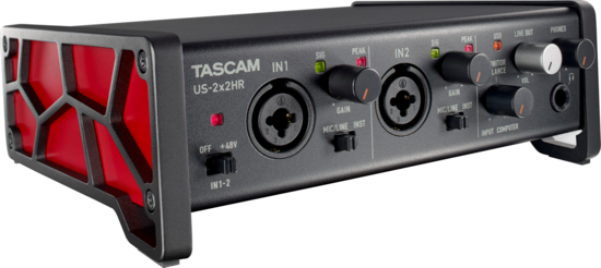 Interface audio USB, 2 entrées 2 sorties Tascam
