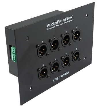 Expander encastrable, Noir, 1xLINK/LINE IN / 8xOUT XLR - AudioPressB