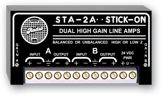 Double amplificateur de ligne - RDL STA-2A